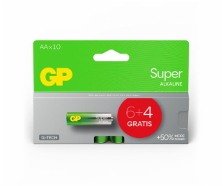6+4 GP Super Alkaline 1,5V AA Mignon LR06    GPSUP15A980C10