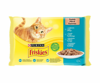 Konzervy pro kočky  FRISKIES®  se sadou ryb, 4 x 85 g