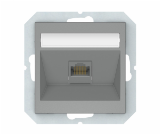 Počítačová zásuvka VILMA QR1000, šedá barva