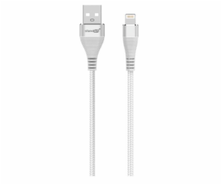 Kabel STANDARD USB Typ AM, Lightning M, 1,2m, šedý