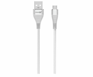 Kabel STANDART USB TypeA M, MicroUSB M 1,2m šedý GT-RH014