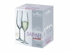 Sklenice na šampaňské BOHEMIA ROYAL CRYSTAL SARAH, 260 ml, 6 ks.