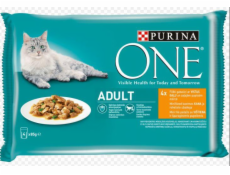 Mokré krmivo pro kočky ONE, kuřecí maso, 4 × 85 g