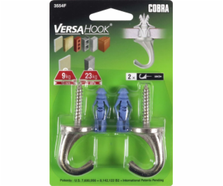 Háčky GKP, Versa, 6 x 66 mm, barva nikl, 2 ks.