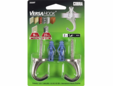Háčky GKP, Versa, 6 x 66 mm, barva nikl, 2 ks.
