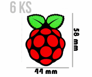PIMORONI Samolepky veľké 58x44 6ks pre Raspberry