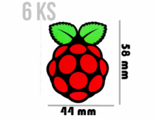 PIMORONI Samolepky veľké 58x44 6ks pre Raspberry