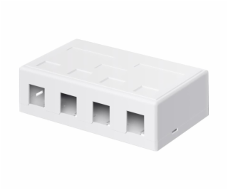 WENTRONIC Patch panel 4port, Keystone na stenu
