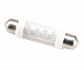 Lampy 4 bílé LED torpédo, 2 ks