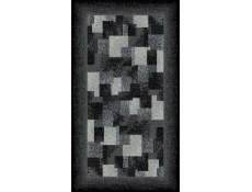 Koberec ALFA, 170×120 mm, čierna, sivá