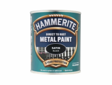 Barva Hammerite Satin, černá, polomatná, 750 ml