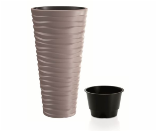 Květináč Prosperplast SAND SLIM mocca 39 cm 