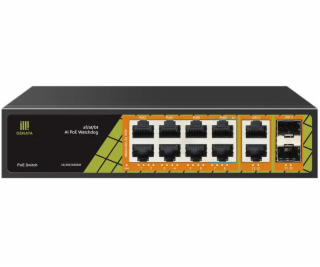Switch Conexpro GNT-P1012G6 2x GLAN, 8x GLAN s PoE, 2x SF...