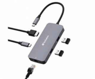 VERBATIM Hub USB-C Pro Multiport 5 Port, 2x USB 3.2, 1x U...