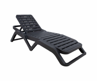 Lehátko Progarden SCIROCCO, antracit, 187 x 71 x 44,5 cm