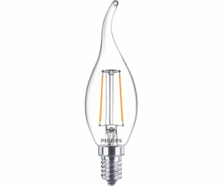 LED žárovka PHILIPS, B35, E14, 2 W, 250 lm, 2700 K