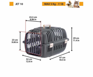 Klec pro přepravu zvířat FERPLAST, 47×32×29 cm