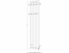 Elektrický sušák ručníků Thema Lux BK-109-4VT, chrom
