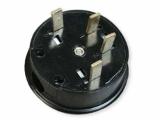 Zástrčka LIREGUS VŠ/ES 25-001 4X25A, farba čierna