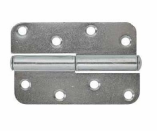 Dverný pánt Kurzemes, 11 cm, strieborný