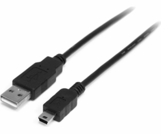 StarTech USB-A - miniUSB USB kábel 2 m čierny (USB2HABM2M)