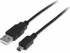 StarTech USB-A - miniUSB USB kábel 2 m čierny (USB2HABM2M)