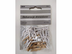 Polsirhurt Drevené dekorácie 2,5 cm farba dreva