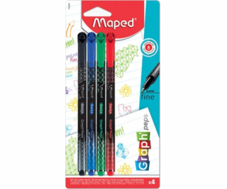 Maped Graph Peps Deco jemná linka 4 farby MAPED
