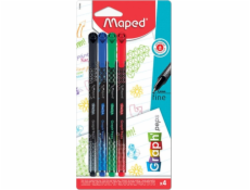Maped Graph Peps Deco jemná linka 4 farby MAPED