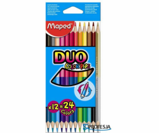 Pastelky Maped Colorpeps Duo 12=24 farieb (165609)