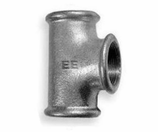 Odlewnia Zawiercie Redukčné T 5/4 x 1/2 x 5/4" pozink.