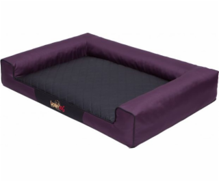 Hobbydog Bed Victoria - Burgundsko s čiernym XXL matracom