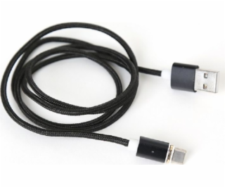 Platinet USB-A - microUSB USB kábel 1 m čierny (PUCMPM1)