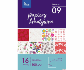 Papiere Tetis Creative 205x292mm 16 listov sada č. 09 KB0...