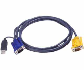 Aten Kable KVM, 2m, čierna (2L5202UP)