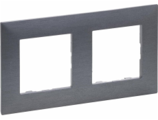 Legrand Niloe Step Double rám 2x kefovaná oceľ 863992