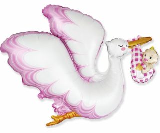 Balónik Flexmetal Foil 24 palcov FX - Baby Girl Stork, ba...