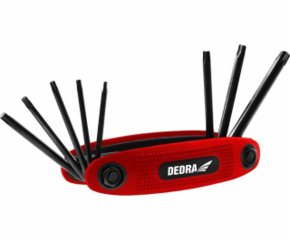 Dedrá Torx kľúče T9-T40 sada 8 ks, CRV, čiernené