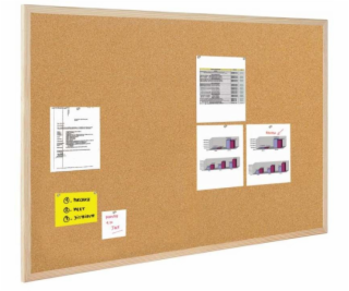 Bi-Office korková doska 80X50CM drevený rám (GMC630012010)