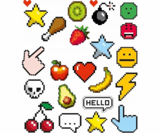 Spots Nažehľovacie štítky na oblečenie 15 x 20 cm Pixel