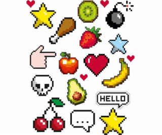 Spots Nažehľovacie štítky na oblečenie 20 x 30 cm Pixel