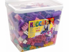 VEĽKÝ KONTAJNER STAVEBNÝCH BLOKOV PRE DIEVČATÁ 500 KUSOV.