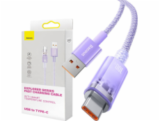 Baseus USB-A - USB-C USB kábel 1 m fialový (CATS010405)