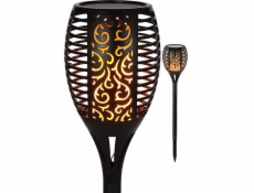 Saska Garden Solárne svietidlo FLAME EFFECT 12x12x78cm 36 LED VEĽKÉ SASKA GARDEN