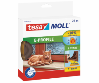 Tesa Gumové tesnenie 9mm E profil hnedá 25m (0546403)