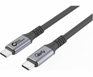 MicroConnect USB kábel USB-C – USB-C 0,5 m čierny (USB4CC05)