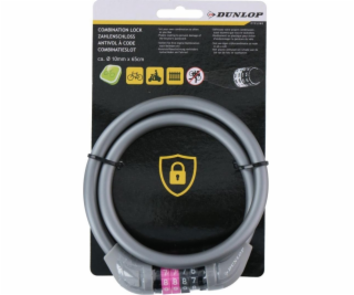 Dunlop BIKE LOCK DUNLOP KOMBINÁCIA KÁBLOV 1,0x65CM - ŠEDÁ