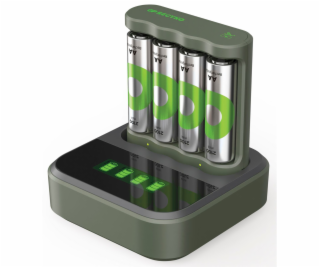 GP ReCyko B441 4-fold LCD-Model Docking St. + 4x AA NiMh ...