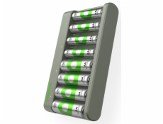 GP ReCyko E821 8-fold Round Bat. Charger+4xAA 2100mAh/4xAA 850mAh