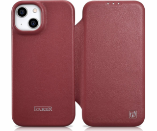 iCarer iCarer CE prémiové kožené puzdro Folio iPhone 14 P...